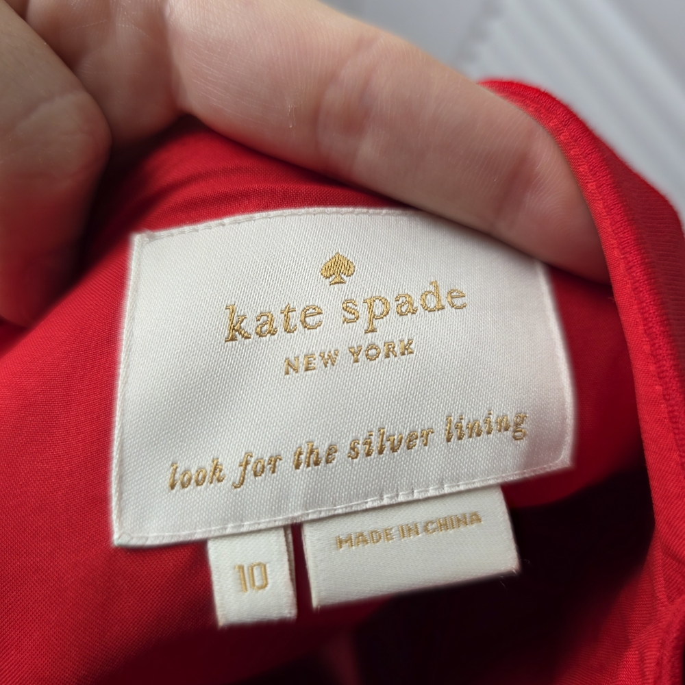 Kate Spade Vibrant Red Midi Dress - Picture 5 of 6